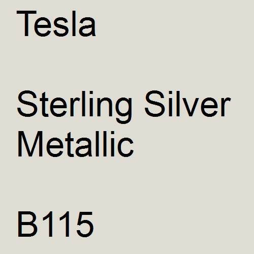 Tesla, Sterling Silver Metallic, B115.